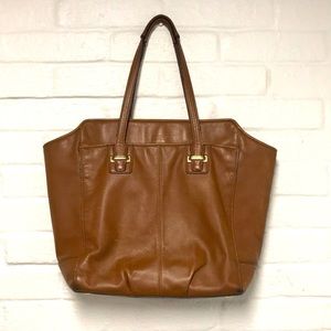 COACH large shoulder bag brown/tan